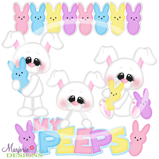 My Peeps SVG Cutting Files + Clipart - Click Image to Close